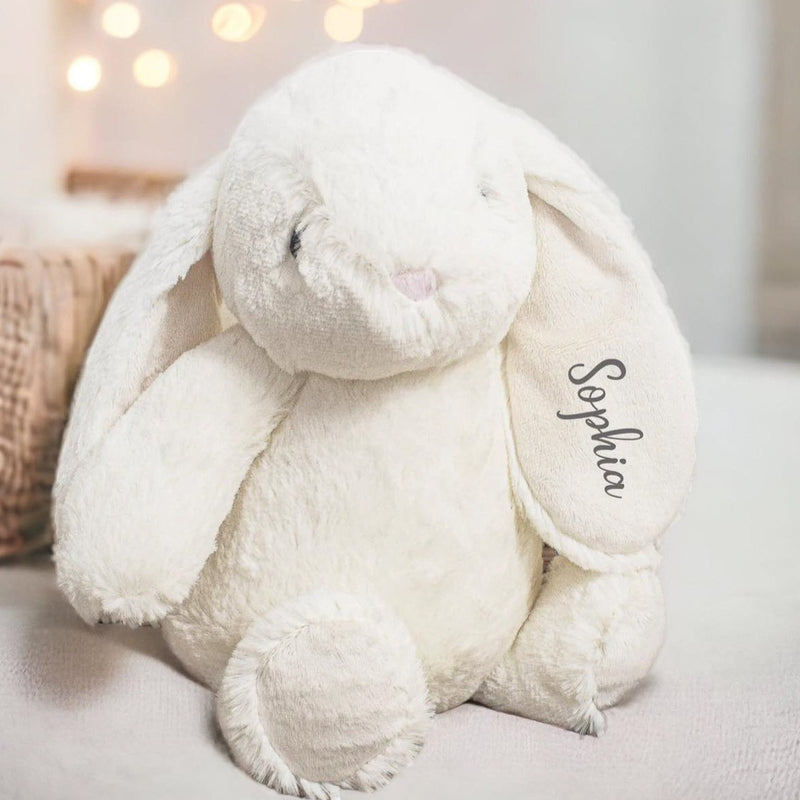 Personalised Bunny Soft Toy - Dawn White